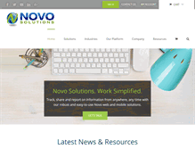 Tablet Screenshot of novosolutions.com